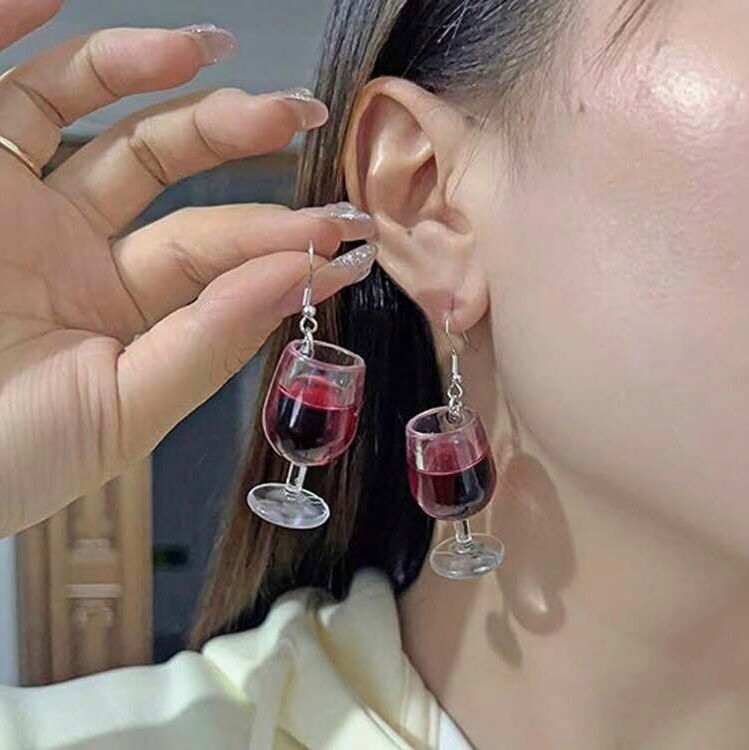 Pendientes de copa de vino