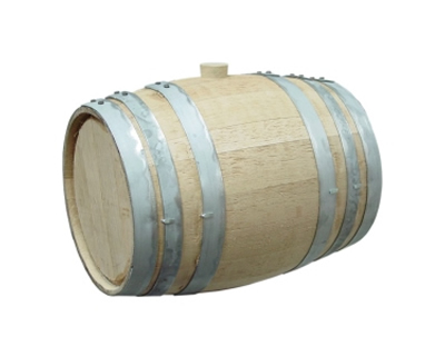 Barrica de madera de roble.