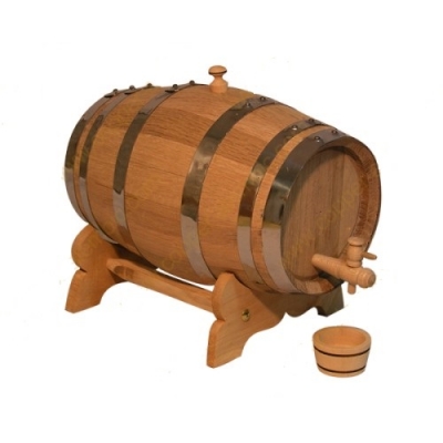 Barril de roble decorativo