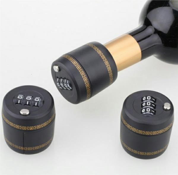 Candado para gollete de botella de vino