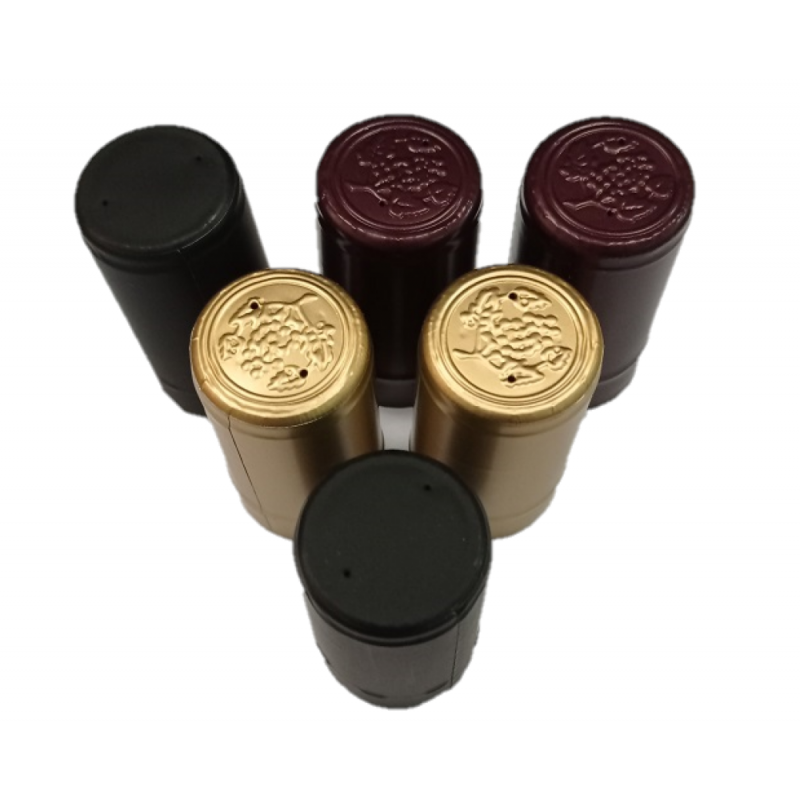 100 cápsulas aluminio para botellas de vino