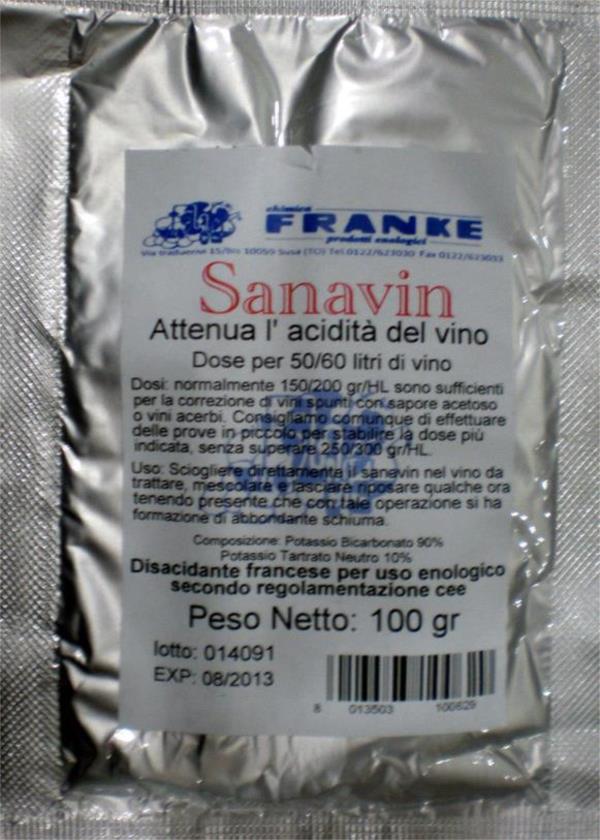 Desacidificante para vinificación.
