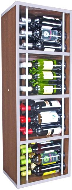 Estantería 4 huecos para 36 botellas.
