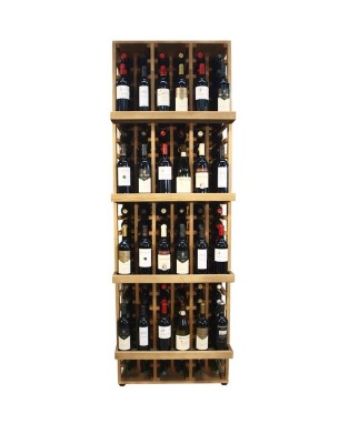 Botellero pino para 120 botellas.