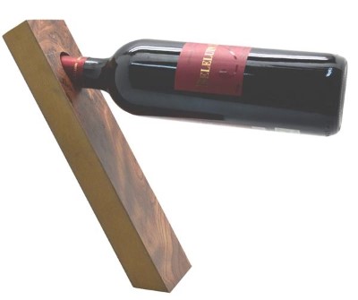 Expositor equilibrio madera para 1 botella