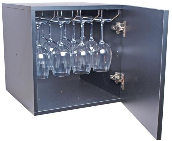 Mueble botellero para 16 copas.