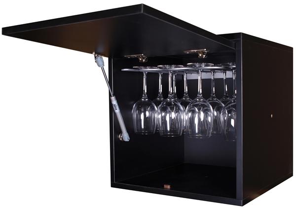 Mueble botellero para 16 copas.